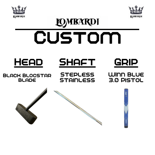 Lombardi Golf Custom Black Blocstar Blade Golf Putter
