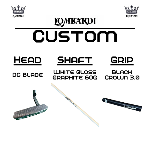 Lombardi Golf Custom Silver DC Blade Golf Putter