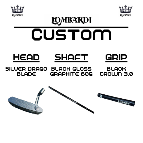 Lombardi Golf Custom Silver Drago Blade Golf Putter