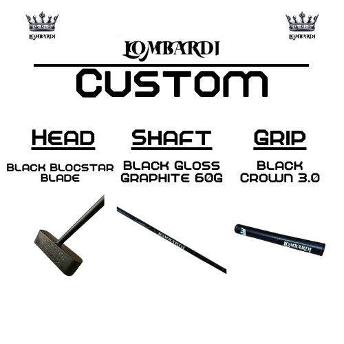 Lombardi Golf Custom Black Blocstar Blade Golf Putter
