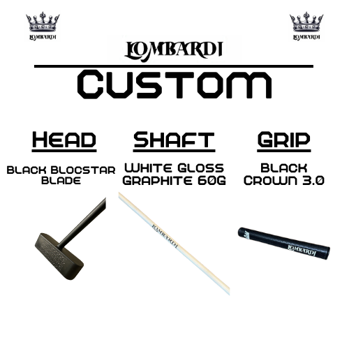 Lombardi Golf Custom Black Blocstar Blade Golf Putter
