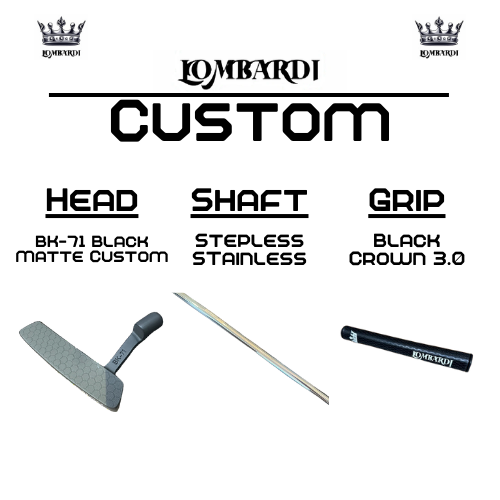 Lombardi Golf Custom Black Matte BK-71 Blade Golf Putter