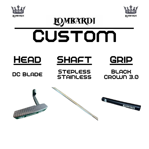 Lombardi Golf Custom Silver DC Blade Golf Putter