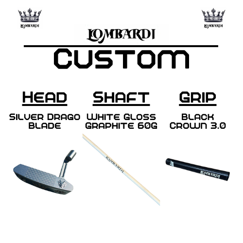 Lombardi Golf Custom Silver Drago Blade Golf Putter