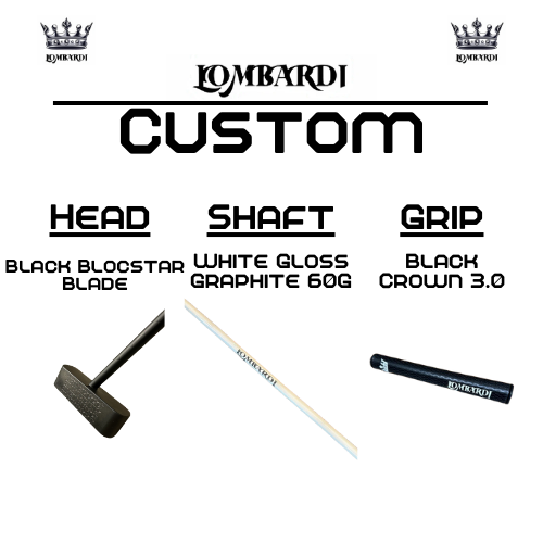 Lombardi Golf Custom Black Blocstar Blade Golf Putter