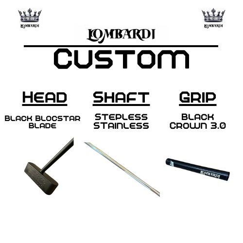Lombardi Golf Custom Black Blocstar Blade Golf Putter
