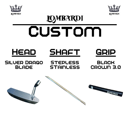 Lombardi Golf Custom Silver Drago Blade Golf Putter