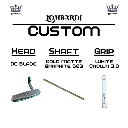 Lombardi Golf Custom Silver DC Blade Golf Putter