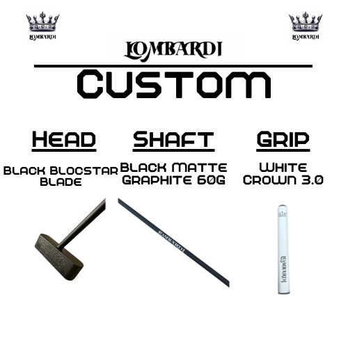 Lombardi Golf Custom Black Blocstar Blade Golf Putter