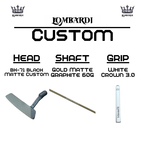 Lombardi Golf Custom Black Matte BK-71 Blade Golf Putter