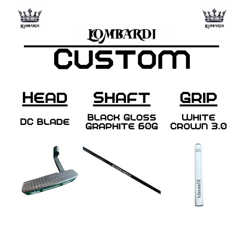 Lombardi Golf Custom Silver DC Blade Golf Putter