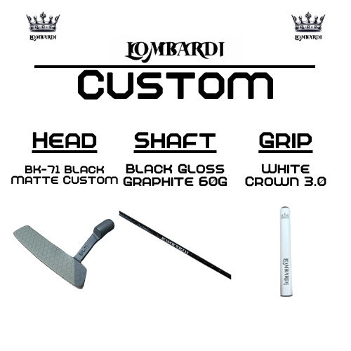 Lombardi Golf Custom Black Matte BK-71 Blade Golf Putter
