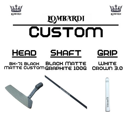 Lombardi Golf Custom Black Matte BK-71 Blade Golf Putter
