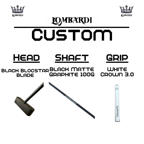 Lombardi Golf Custom Black Blocstar Blade Golf Putter