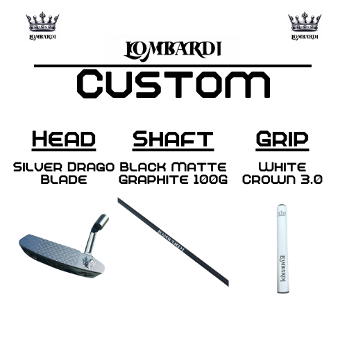 Lombardi Golf Custom Silver Drago Blade Golf Putter