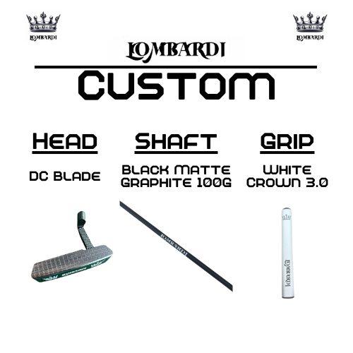 Lombardi Golf Custom Silver DC Blade Golf Putter