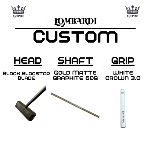 Lombardi Golf Custom Black Blocstar Blade Golf Putter