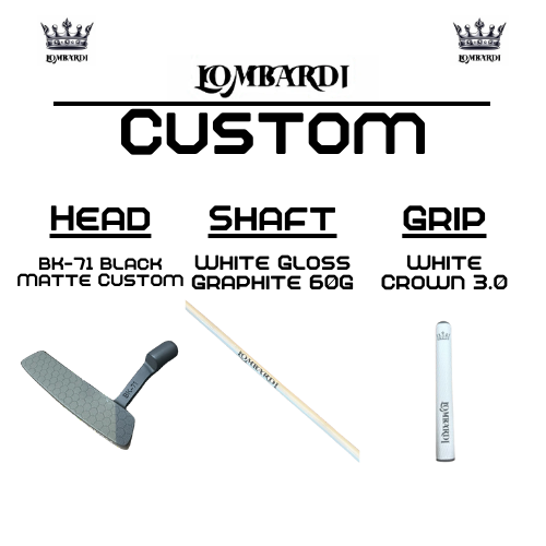 Lombardi Golf Custom Black Matte BK-71 Blade Golf Putter