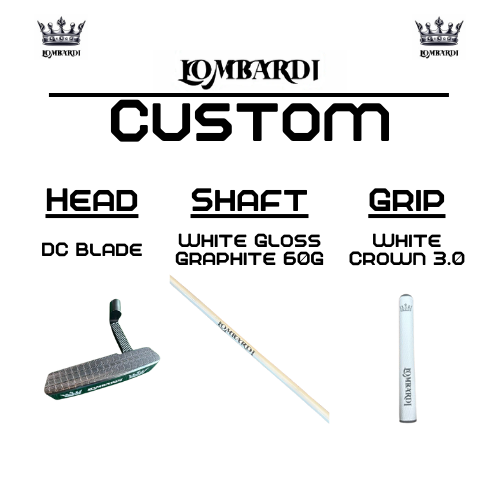 Lombardi Golf Custom Silver DC Blade Golf Putter
