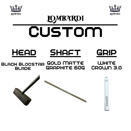 Lombardi Golf Custom Black Blocstar Blade Golf Putter
