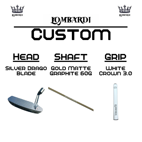 Lombardi Golf Custom Silver Drago Blade Golf Putter