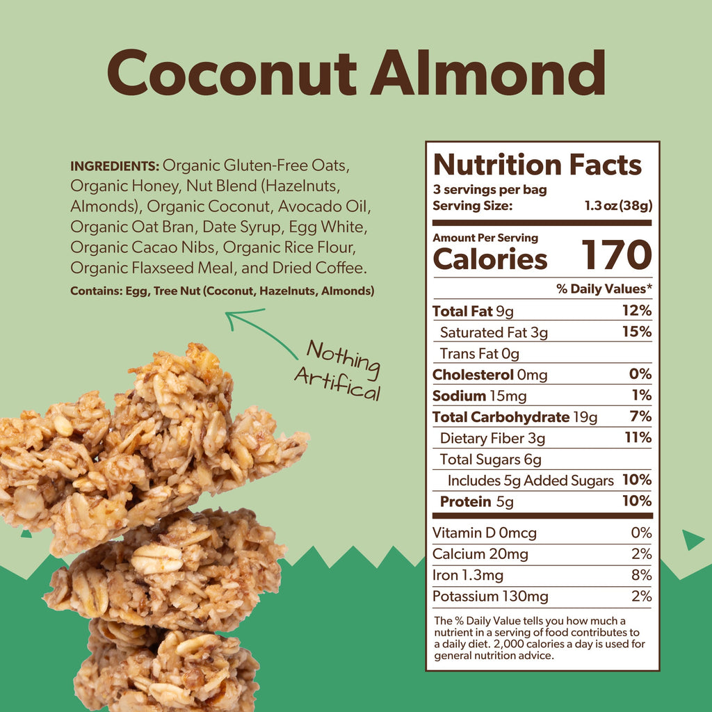 Coconut Almond Oat Clusters