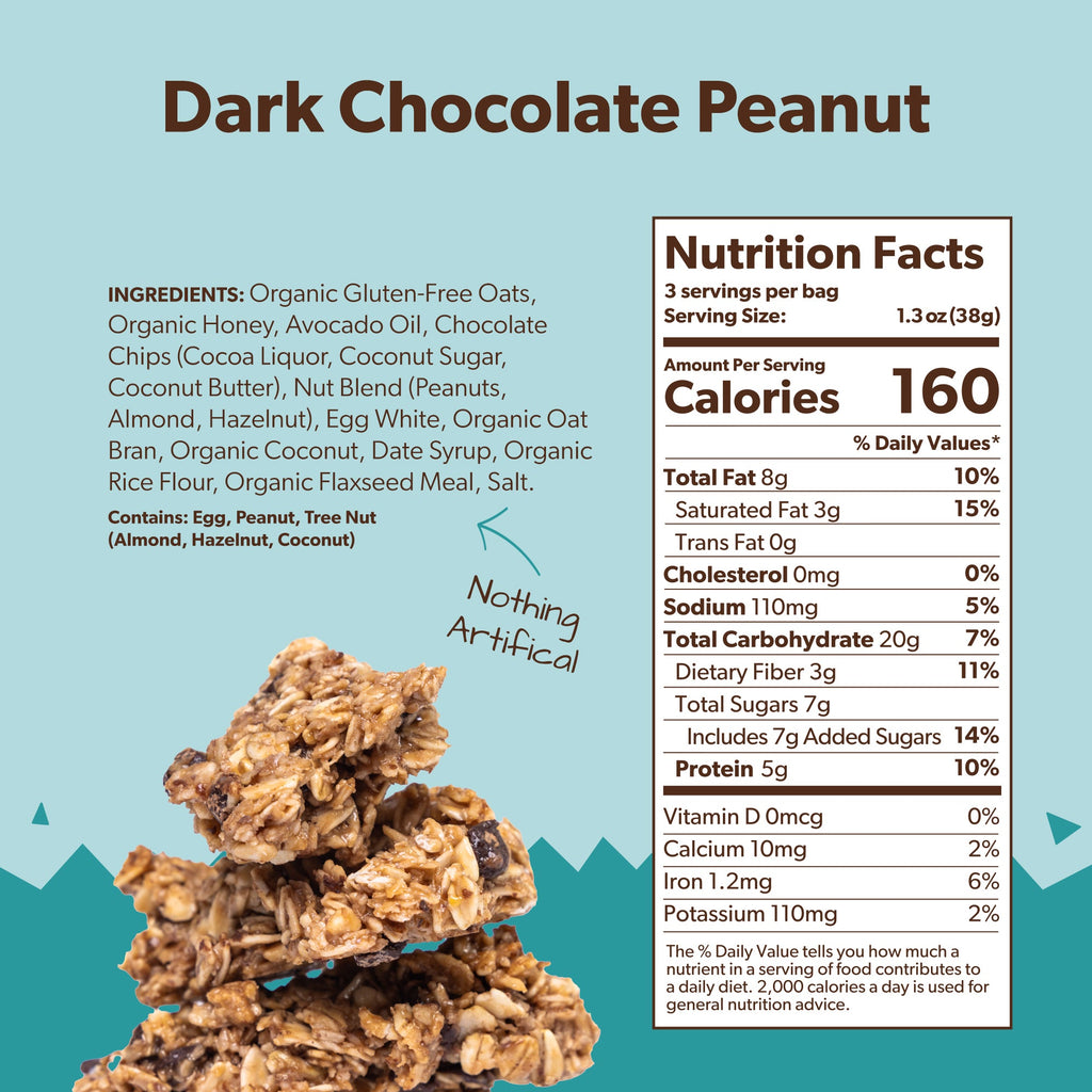 Dark Chocolate Peanut Oat Clusters